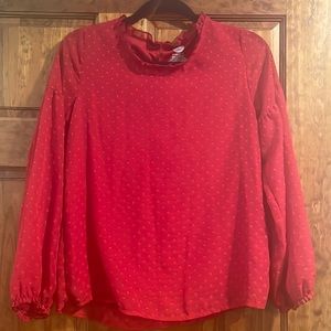 Red Wonder Nation blouse  XL (14-16)